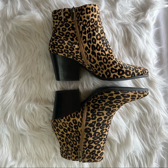 American Rag Cowhide Leopard Print Booties, Size 9.5 NWT - Picture 3 of 8
